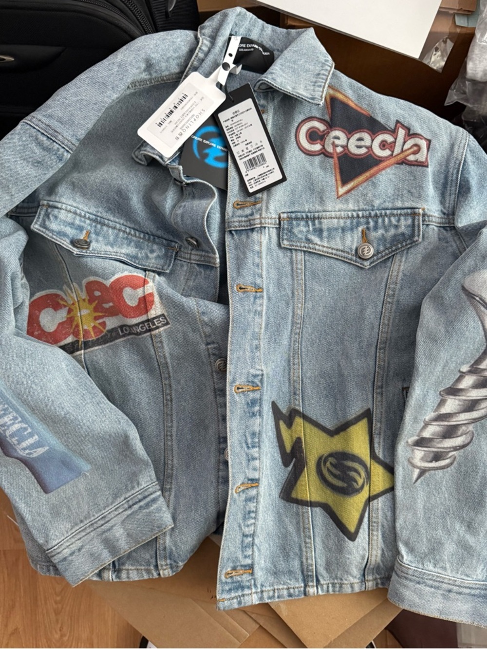 CEEC Light Blue Denim Jacket Sized Large - Still on Website - BNWTs!